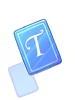 Blue T Card