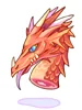 Three-Headed Dragon's Head