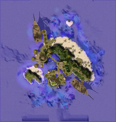 Minimap of Jawaii, the Honeymoon Island