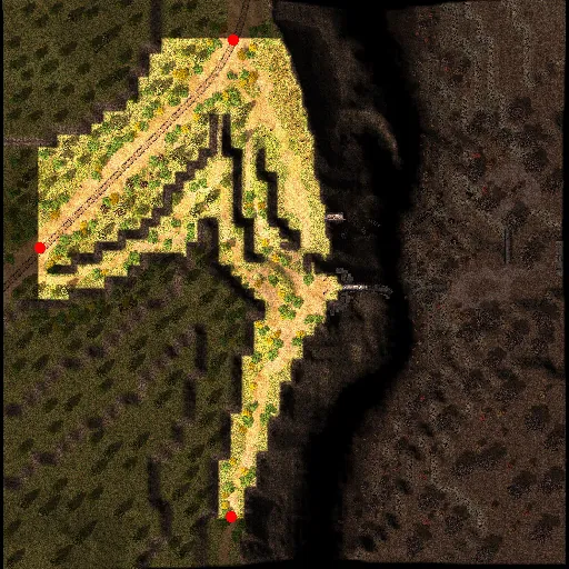 Minimap of Lighthalzen Field 2 (Grim Reaper's Valley)