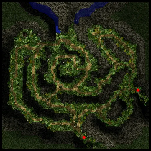 Minimap of Temny Forest