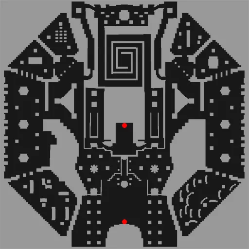 Minimap of Thanatos Tower Lower Level - Museum entrance