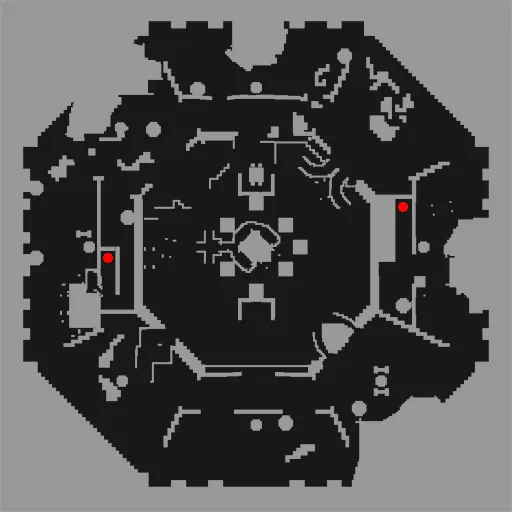 Minimap of Thanatos Tower Lower Level - Abandoned Place
