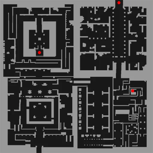 Minimap of Thanatos Tower Upper Level