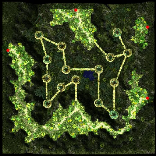 Minimap of Hoomga Forest
