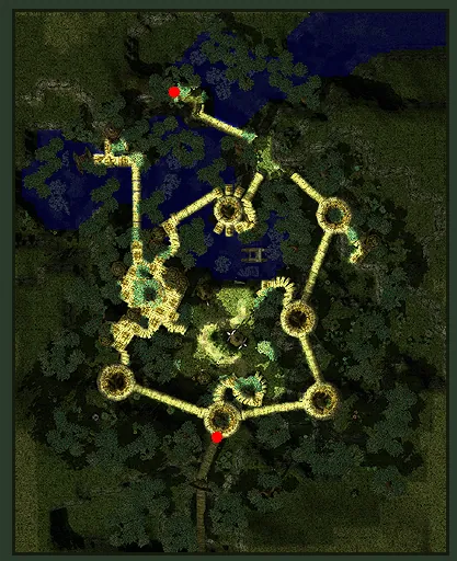Minimap of Wootan Tribe's Village, Umbala
