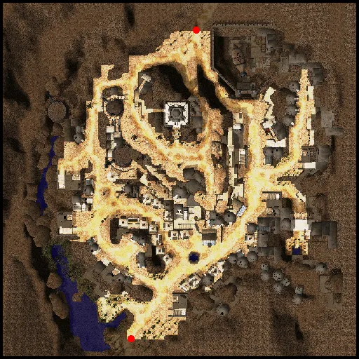 Minimap of Veins, the Canyon Village