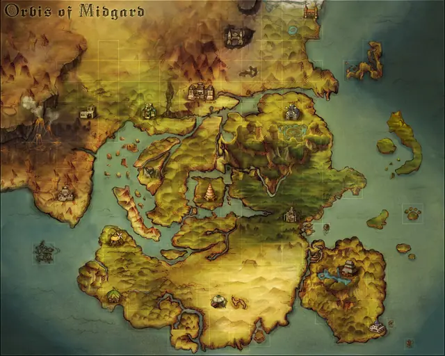 Rune-Midgard world map
